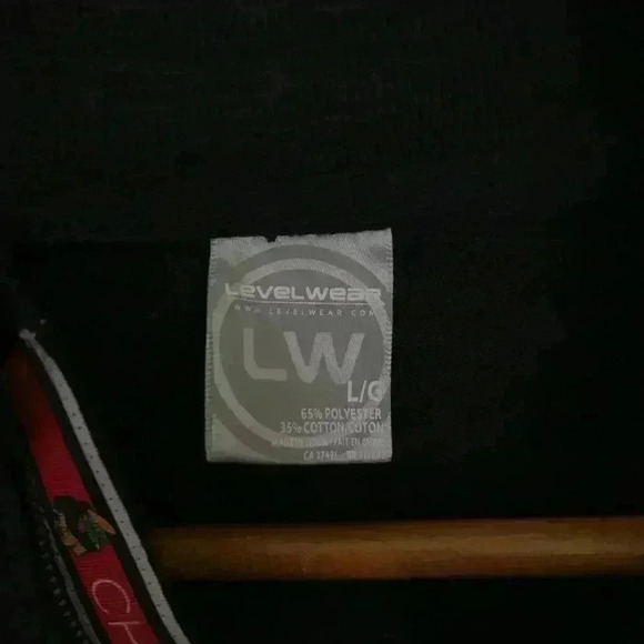 Chicago Black Hawks Men Black Large Pullover - Picture 6 of 7